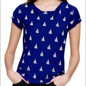 J. Crew Collectors Tee Sailboat Design